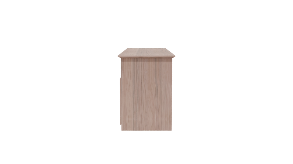 Stylish Wooden TV Stand 3D - Professional 3D Model Render 2