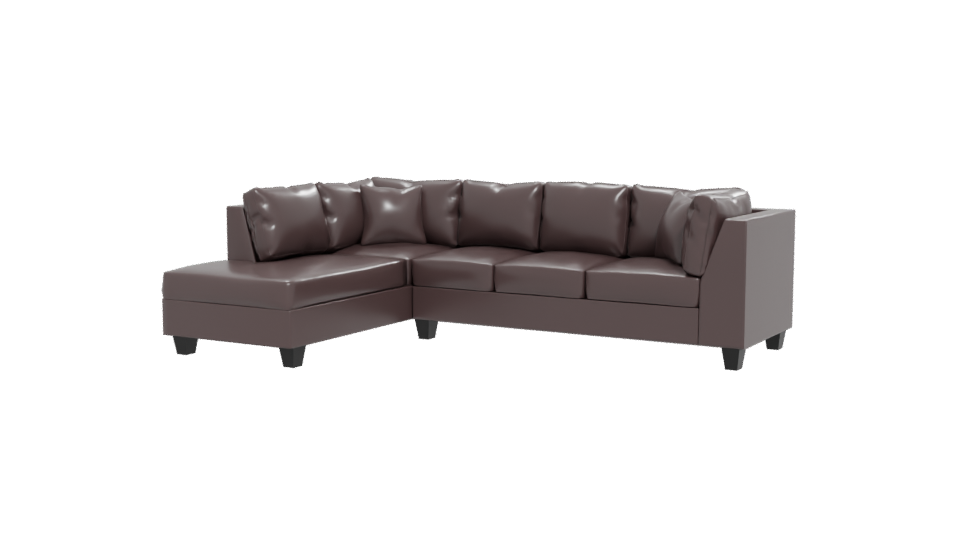 Contemporary L-Shaped Sofa 3D - Professional 3D Model Render 12