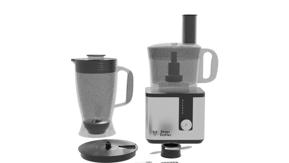 Stylish Kitchen Appliance Set 3D Model - Professional 3D Model Render 11