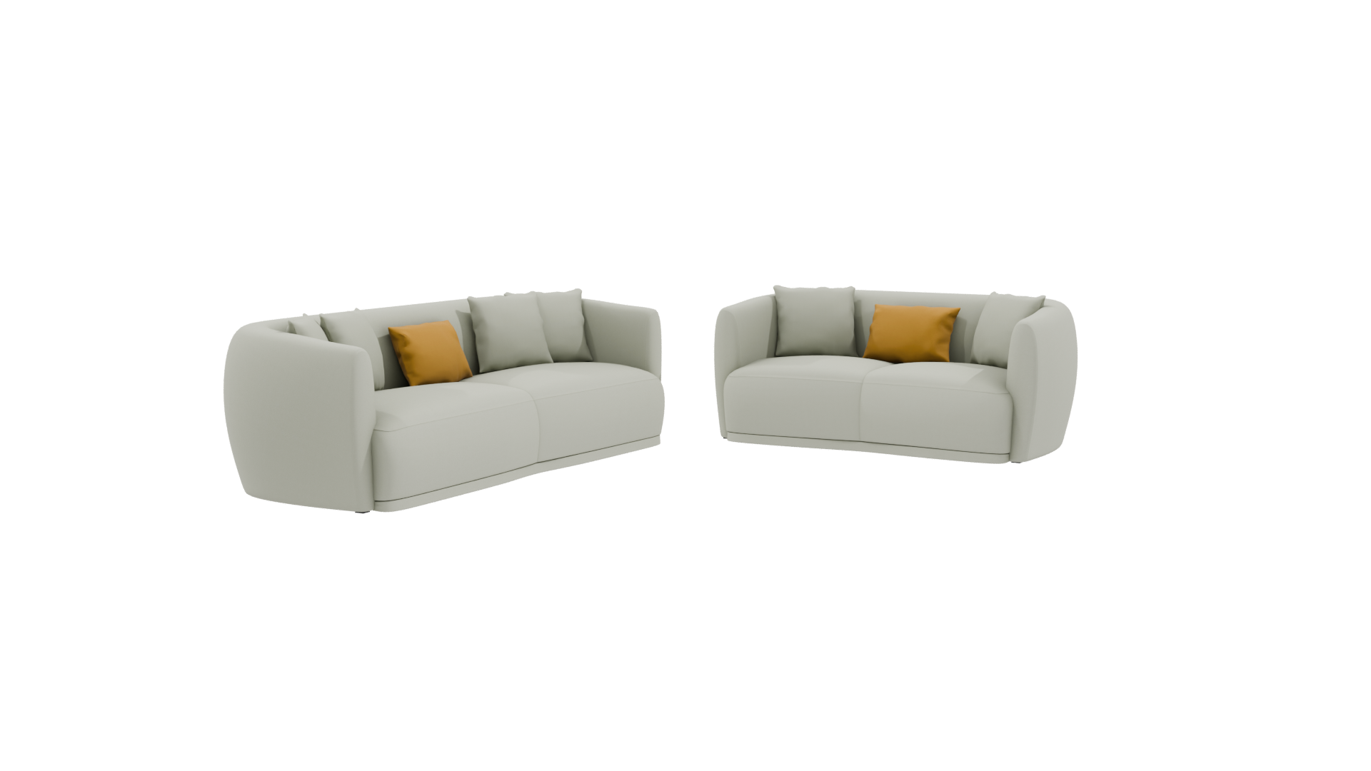 Stylish Modern Sofa Set 3D - Professional 3D Model Render 9