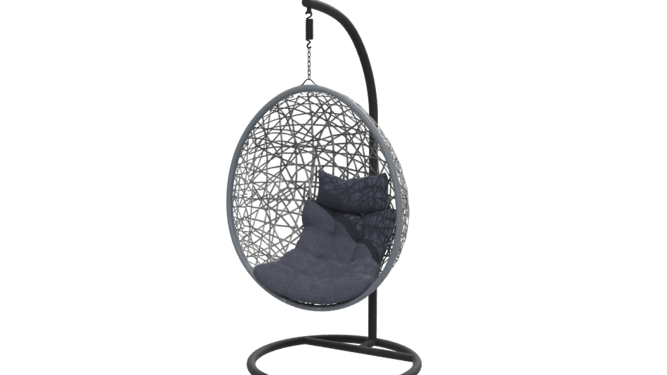 Stylish Hanging Egg Chair Model - Professional 3D Model Render 12