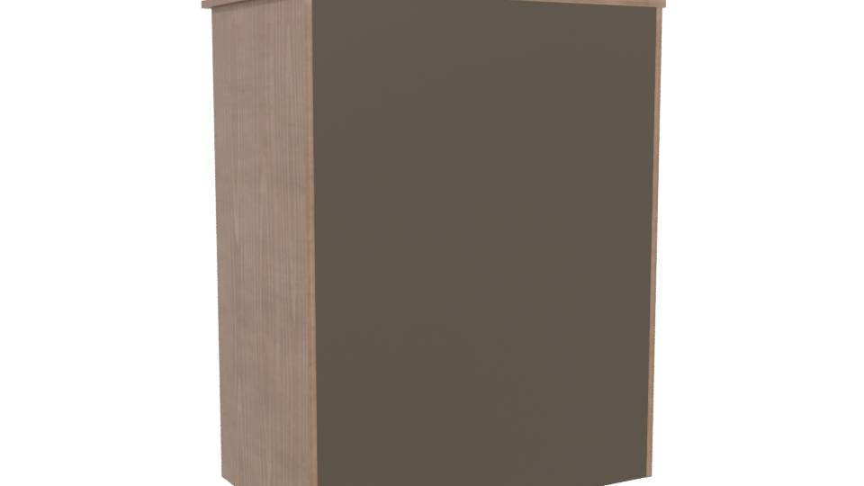 Contemporary Four-Drawer Storage Chest 3D Model - Professional 3D Model Render 4