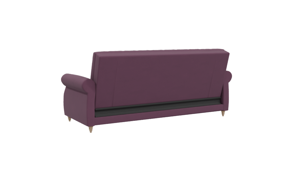 Elegant Purple Sofa 3D Model - Professional 3D Model Render 4