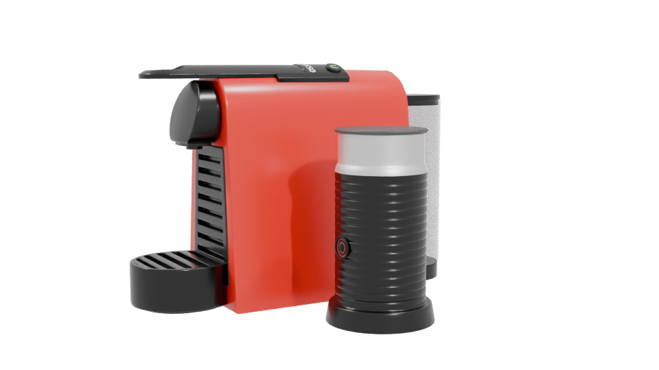 Stylish Coffee Machine 3D Model - Professional 3D Model Render 4