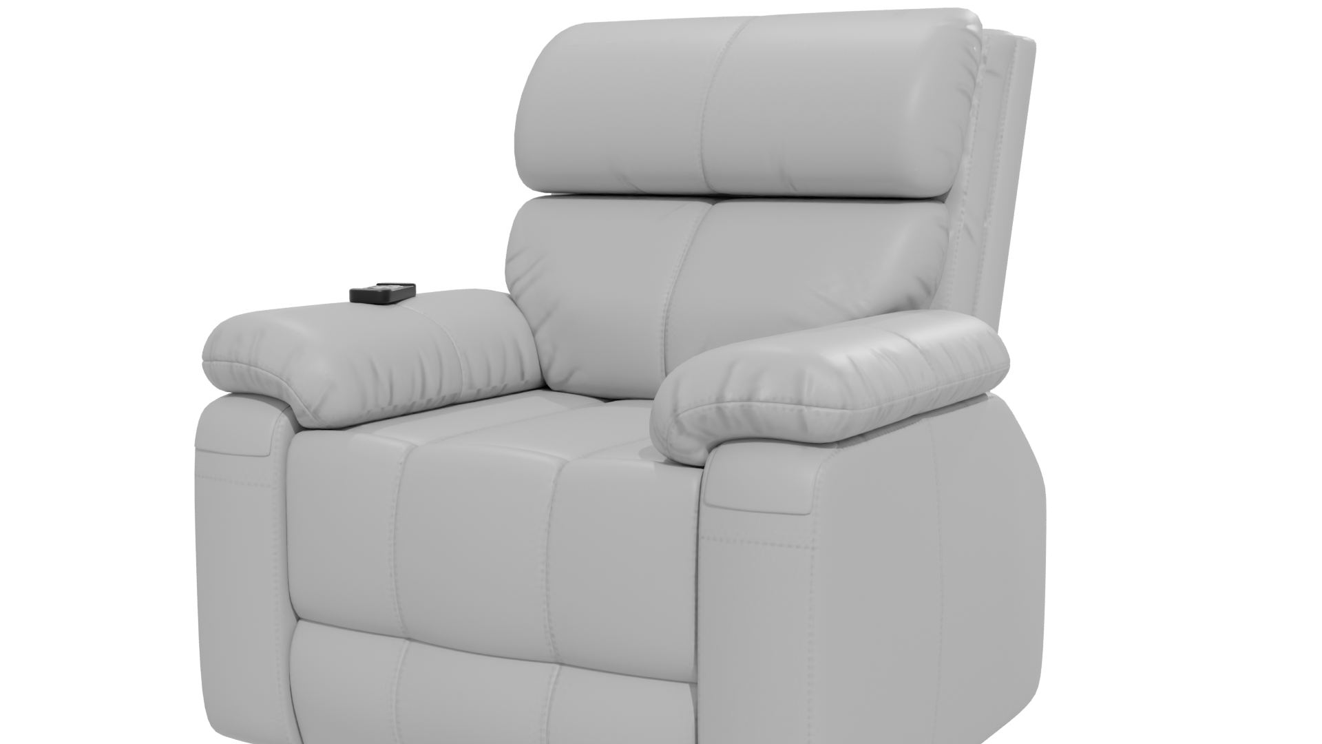 Elegant Reclining Leather Chair 3D Model - Professional 3D Model Render 12