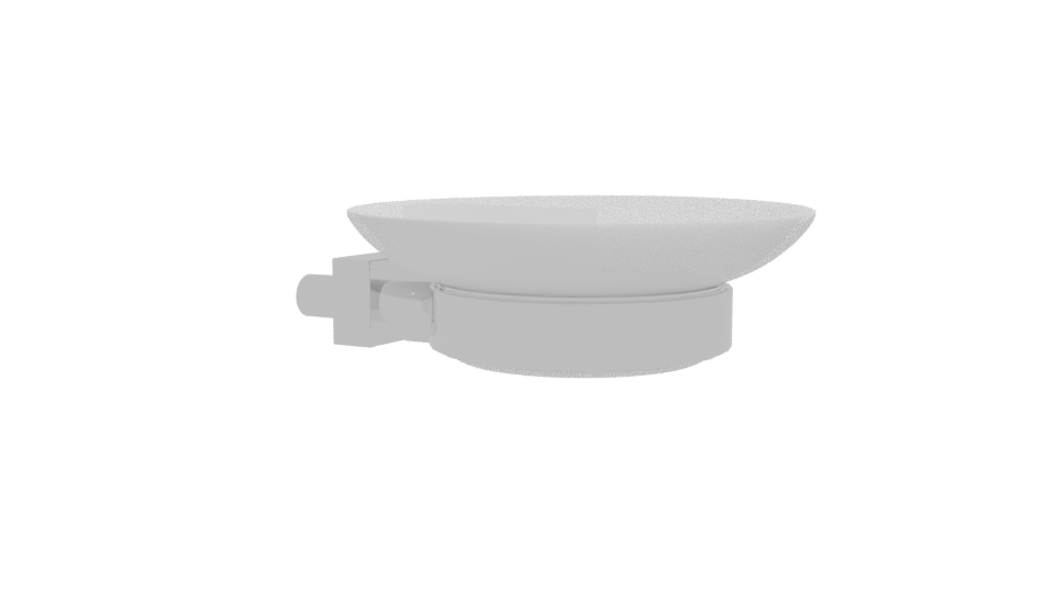 Sleek Modern Wall Soap Dish - Professional 3D Model Render 12