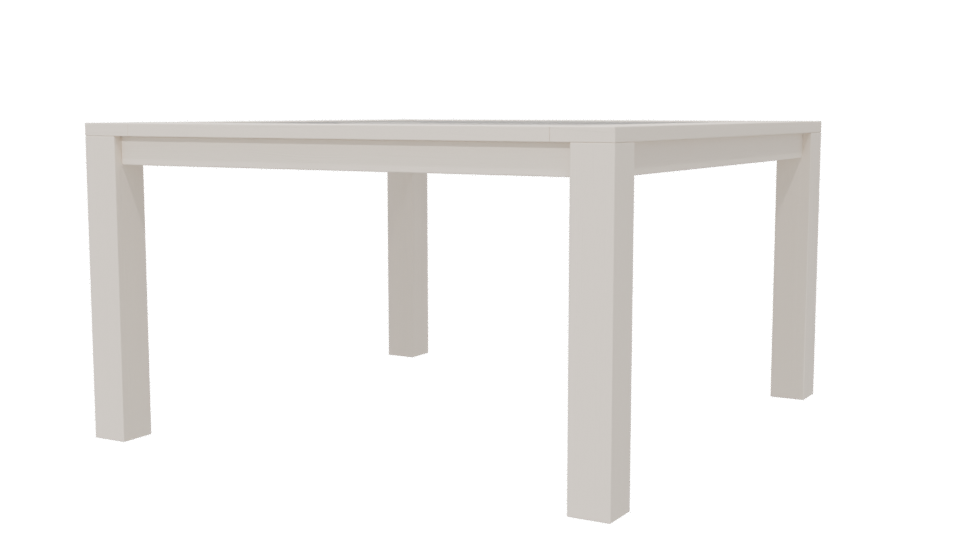 Modern Square Dining Table 3D - Professional 3D Model Render 6