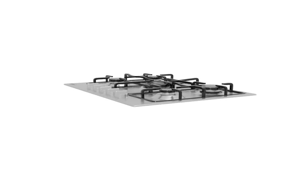 Stylish Gas Cooktop 3D Model - Professional 3D Model Render 13