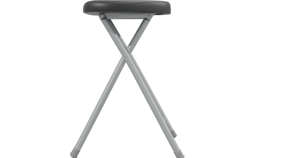 Stylish Minimalist Bar Stool 3D Model - Professional 3D Model Render 2