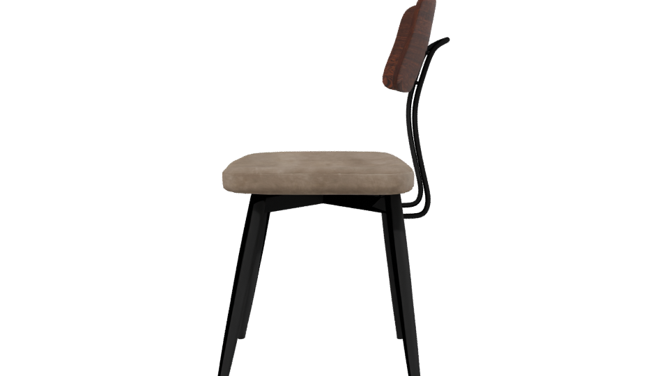 Stylish Modern Dining Chair 3D Model - Professional 3D Model Render 2