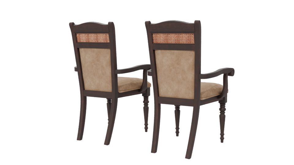 Vintage Armchair Set 3D Model - Professional 3D Model Render 6