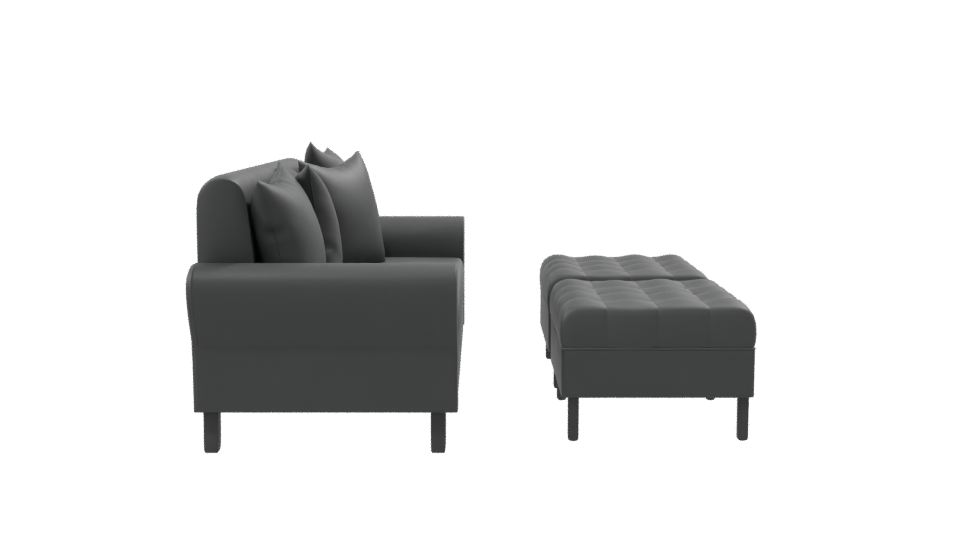Contemporary Leather Sofa Set 3D - Professional 3D Model Render 8