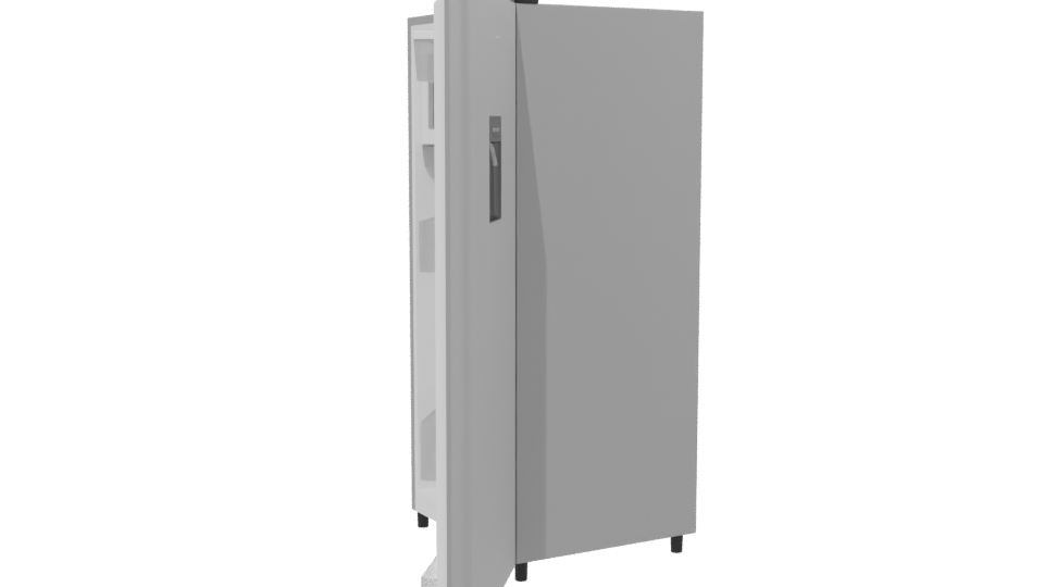 Stylish Household Refrigerator Model - Professional 3D Model Render 13