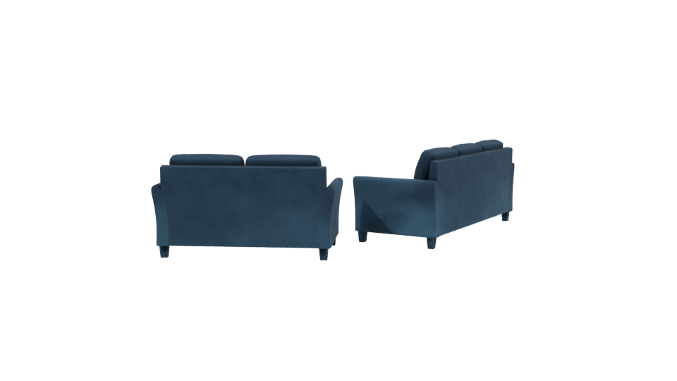 Stylish Modern Sofa Set 3D - Professional 3D Model Render 3