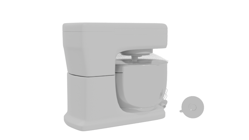 Stylish Kitchen Mixer Model 3D - Professional 3D Model Render 4