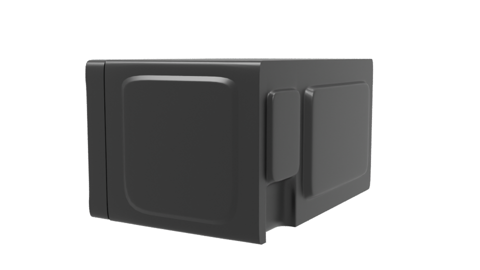 Sleek Kitchen Microwave Model - Professional 3D Model Render 3