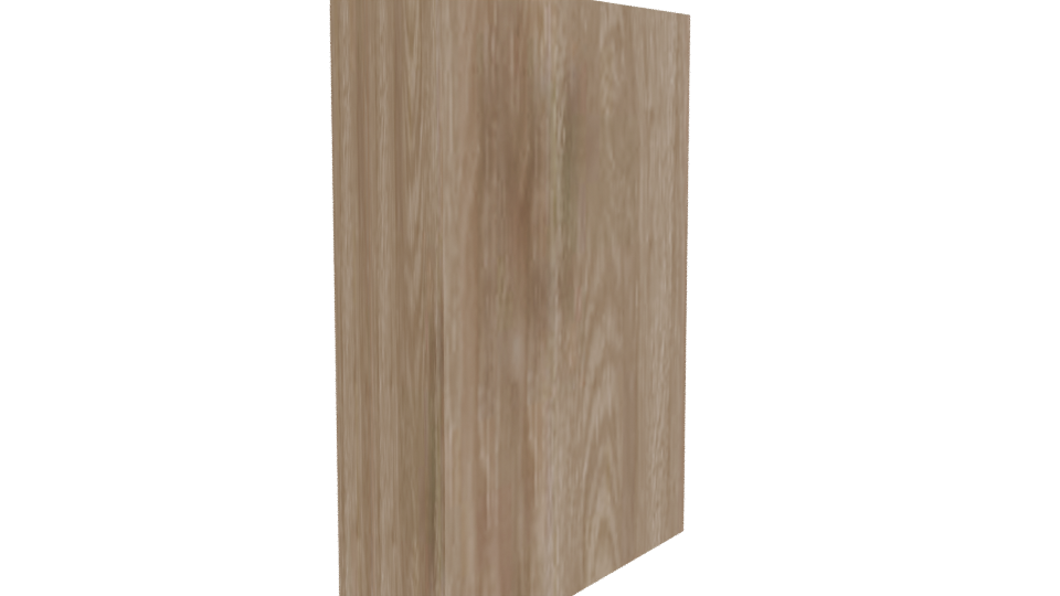 Stylish Wooden Storage Cabinet 3D - Professional 3D Model Render 3