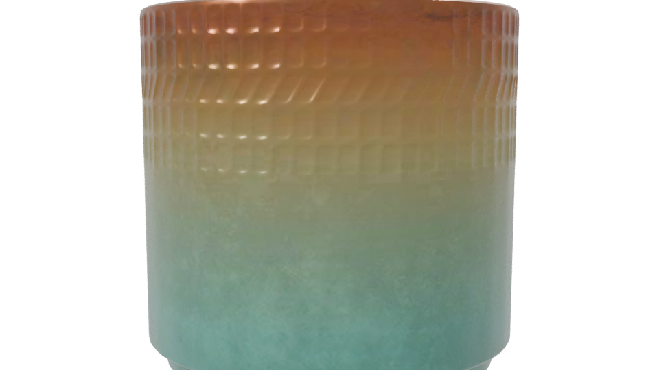 Stylish Gradient Planter Model - Professional 3D Model Render 7