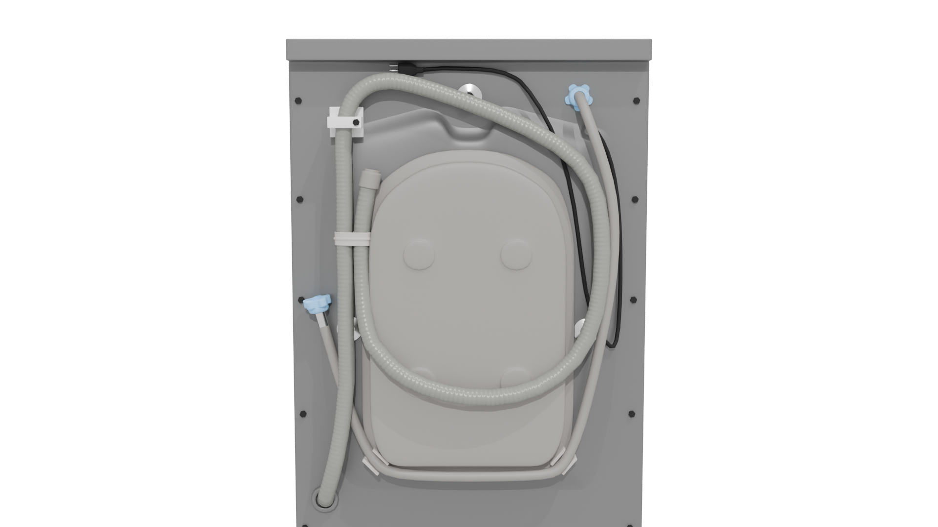 Sleek Front-Loading Washer Model - Professional 3D Model Render 5