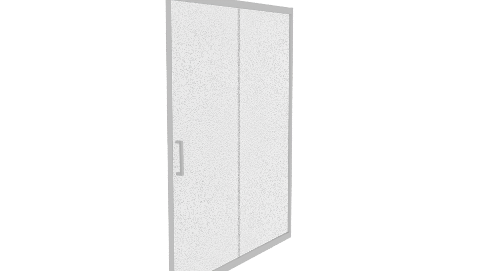 Sliding Glass Shower Door 3D - Professional 3D Model Render 9