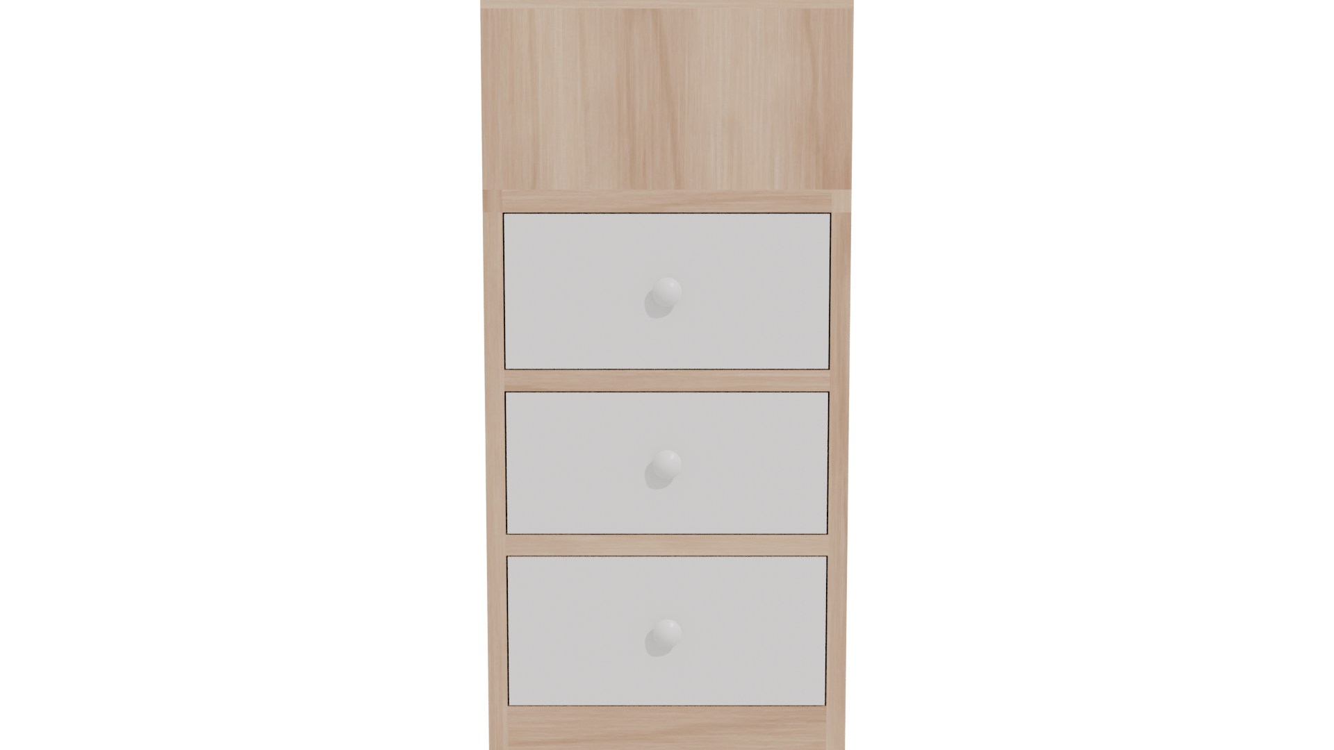 Minimalist Wooden Storage Cabinet 3D Model - Professional 3D Model Render 11
