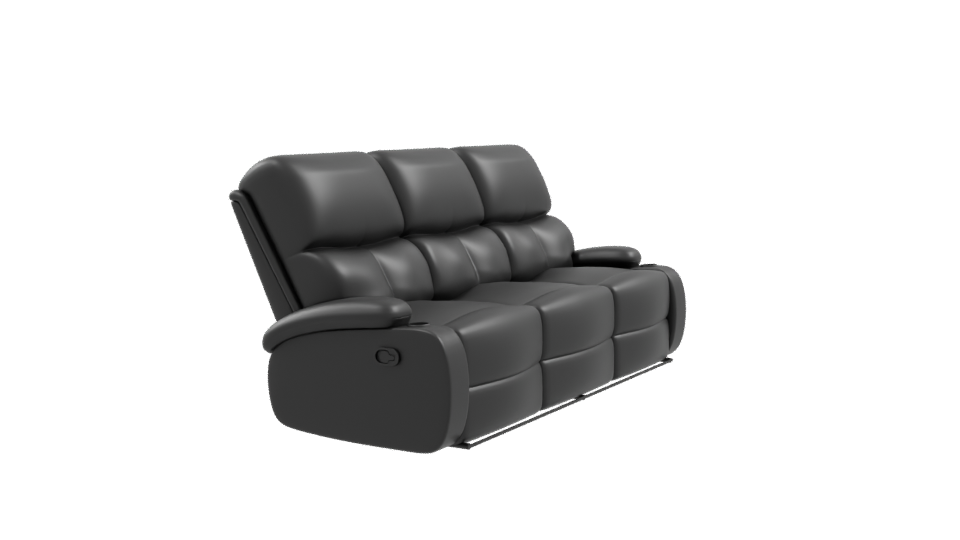 Contemporary Reclining Sofa 3D Model - Professional 3D Model Render 9