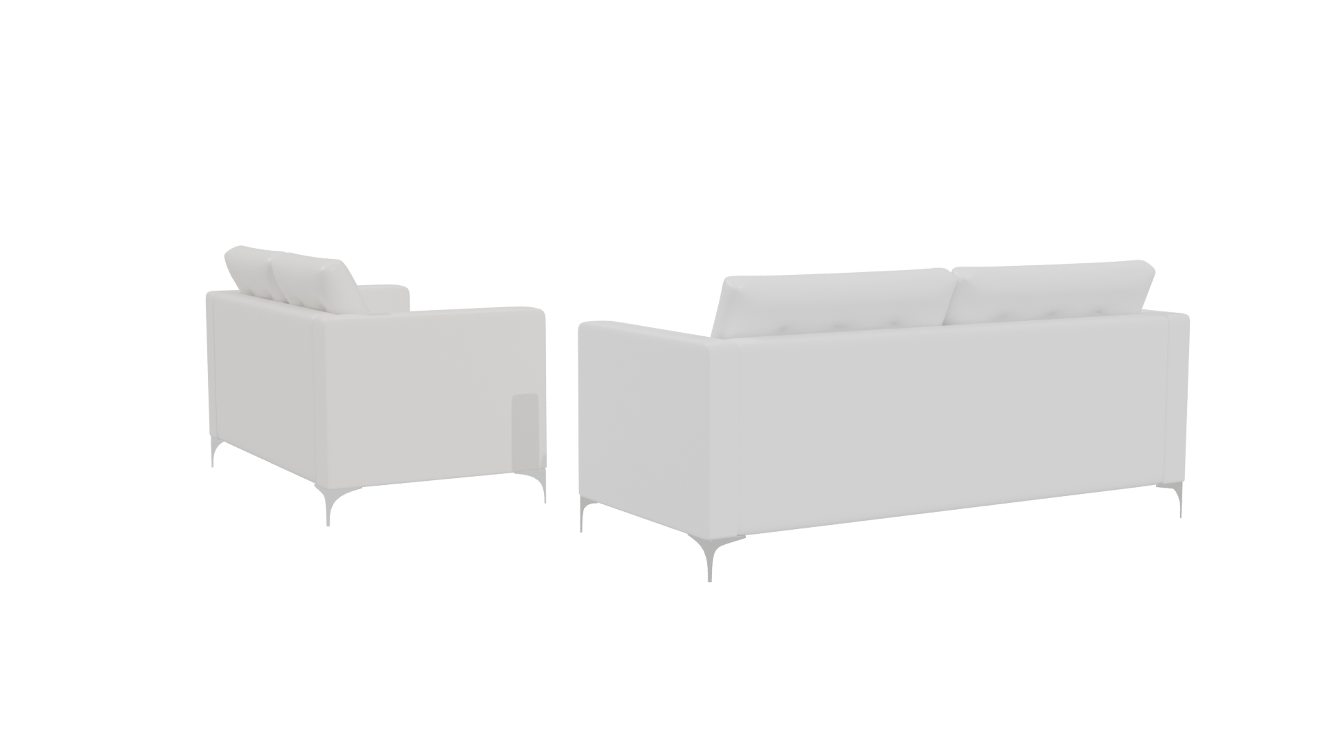 Luxurious Modern Sectional Sofa 3D Model - Professional 3D Model Render 4