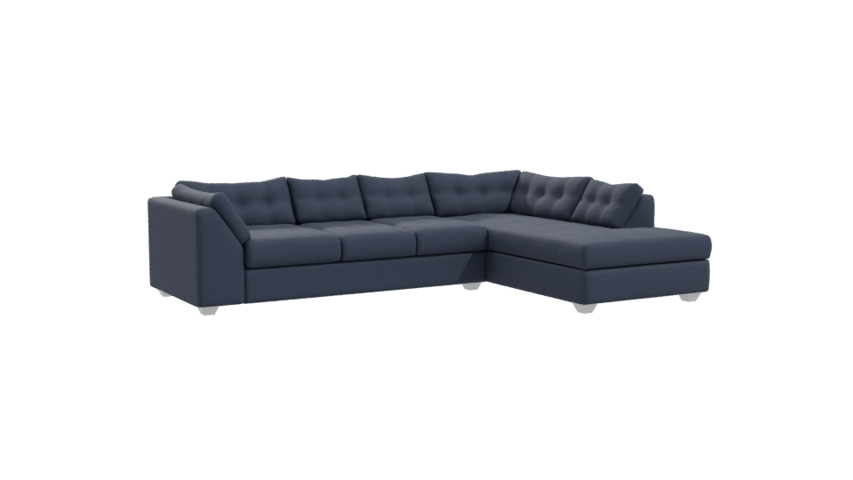 Stylish L-Shaped Sofa Model - Professional 3D Model Render 10