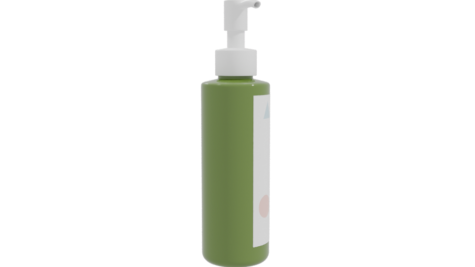 Stylish Green Spray Bottle 3D Model - Professional 3D Model Render 10