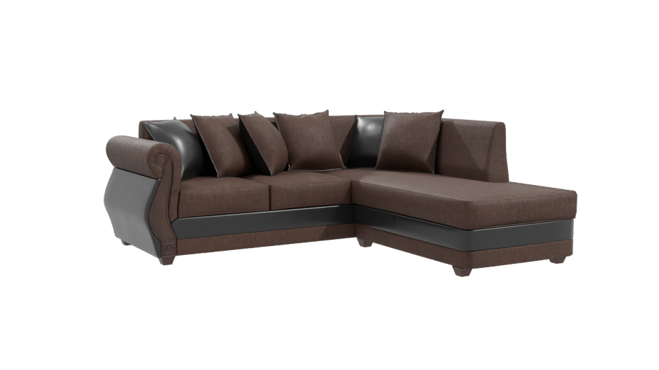 Stylish Modern Sectional Sofa 3D Model - Professional 3D Model Render 10