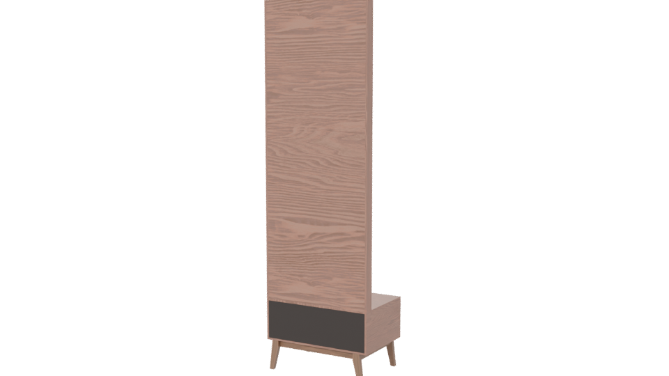 Modern Wooden Vanity Mirror 3D - Professional 3D Model Render 6