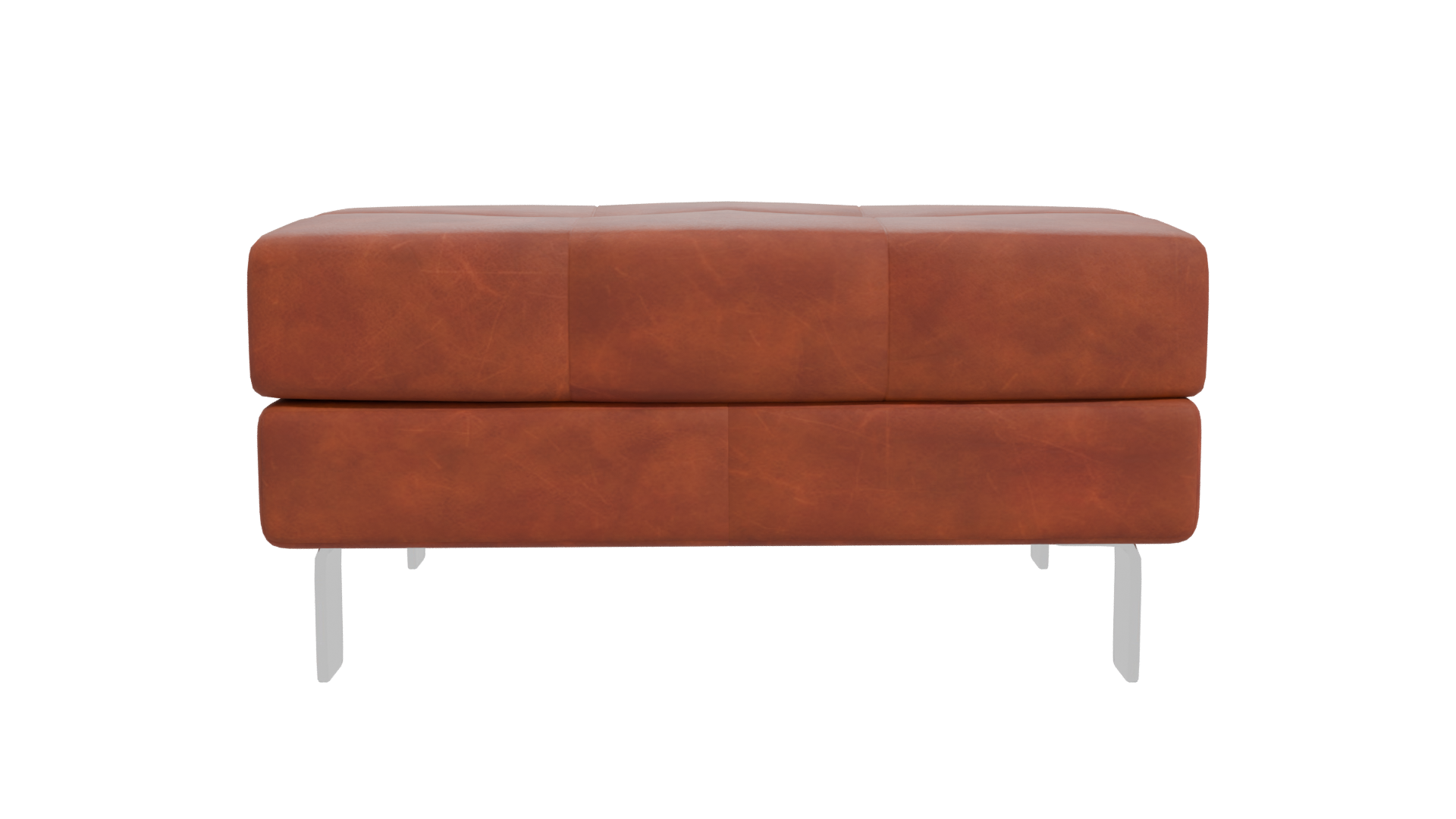 Stylish Leather Ottoman 3D Model - Professional 3D Model Render 11