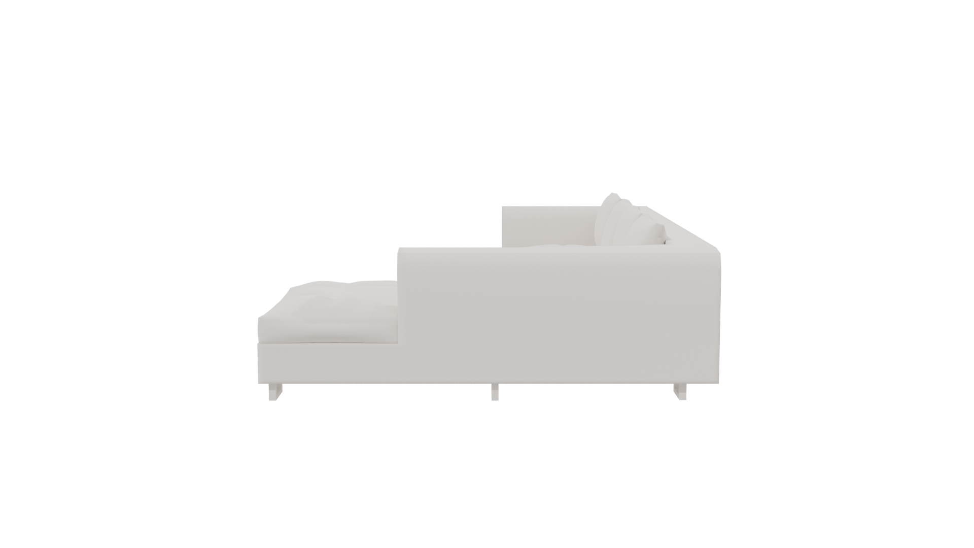 Modern Sectional Sofa 3D Model - Professional 3D Model Render 2