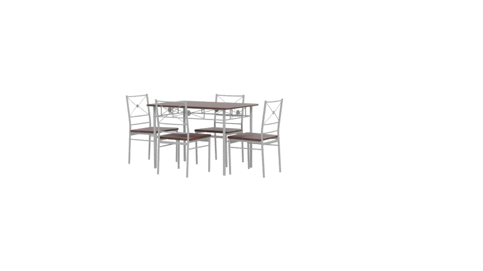 Stylish Dining Table Set 3D - Professional 3D Model Render 12