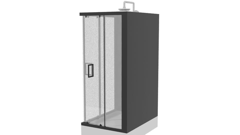 Stylish Shower Enclosure 3D Model - Professional 3D Model Render 3