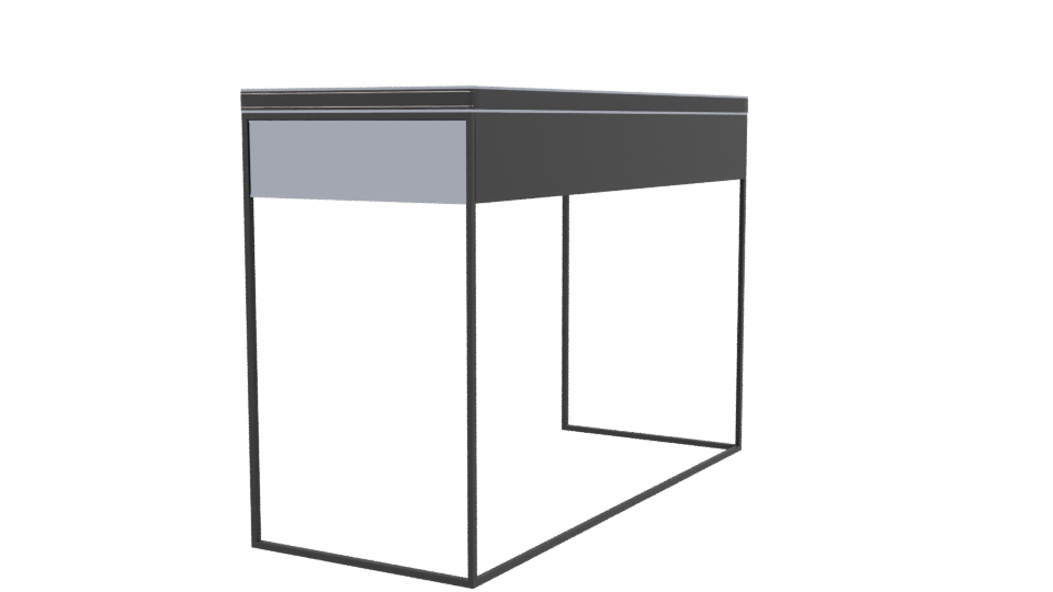 Sleek Modern Desk 3D Model - Professional 3D Model Render 3