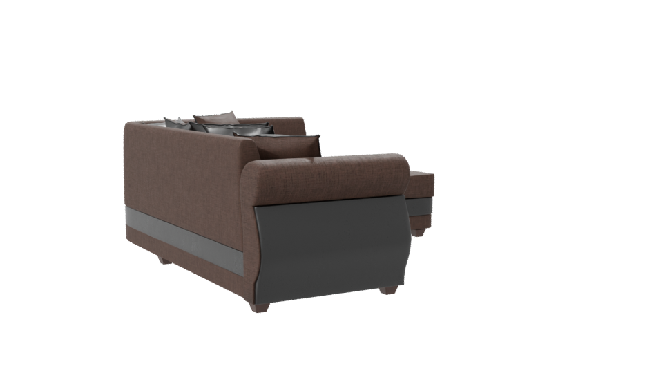 Stylish Modern Sectional Sofa 3D Model - Professional 3D Model Render 7