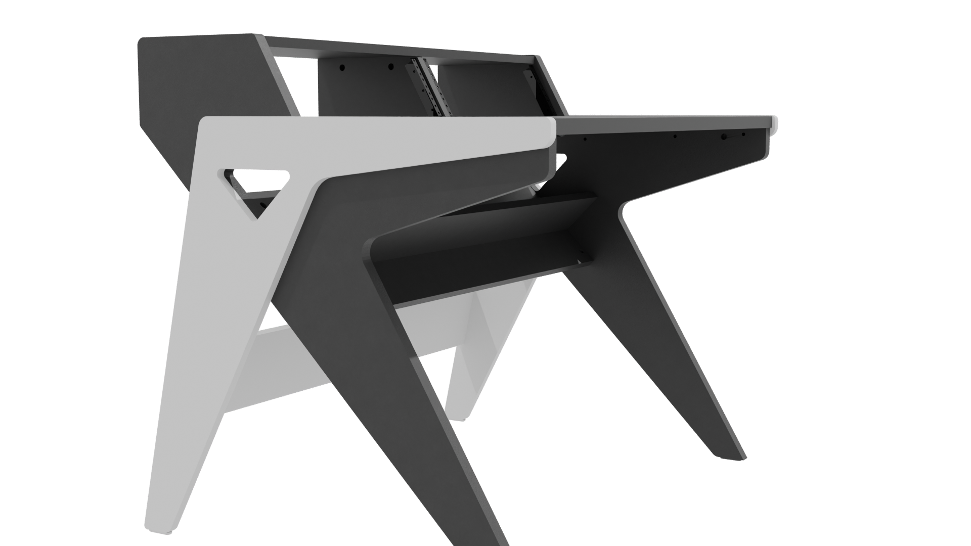 Contemporary Desk Model 3D - Professional 3D Model Render 9