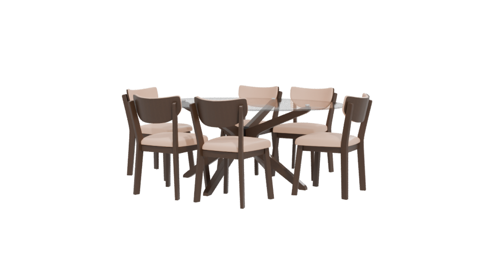 Elegant Modern Dining Set 3D Model - Professional 3D Model Render 12