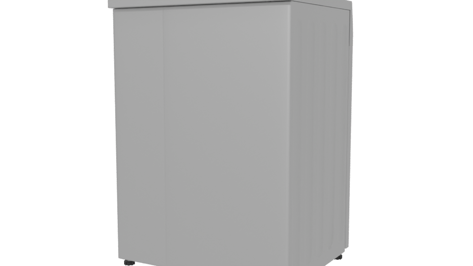Ultra Slim Washer Dryer 3D Model - Professional 3D Model Render 6