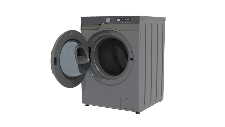 Sleek Front-Loading Washing Machine 3D Model - Professional 3D Model Render 12