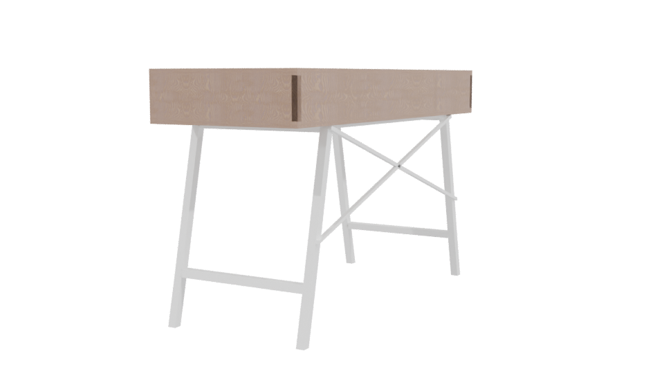 Stylish Minimalist Desk Model - Professional 3D Model Render 3