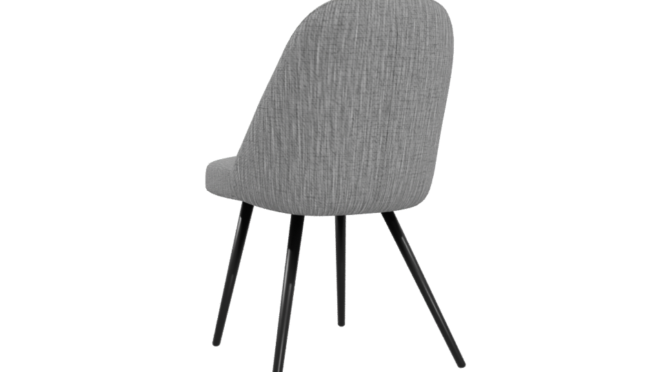 Stylish Fabric Dining Chair 3D - Professional 3D Model Render 4