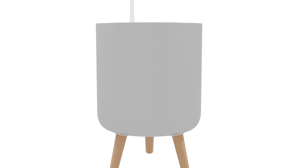 Stylish Metal Planter Pot 3D - Professional 3D Model Render 9