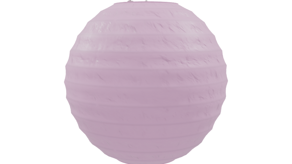 Stylish Pink Paper Lantern Model - Professional 3D Model Render 9