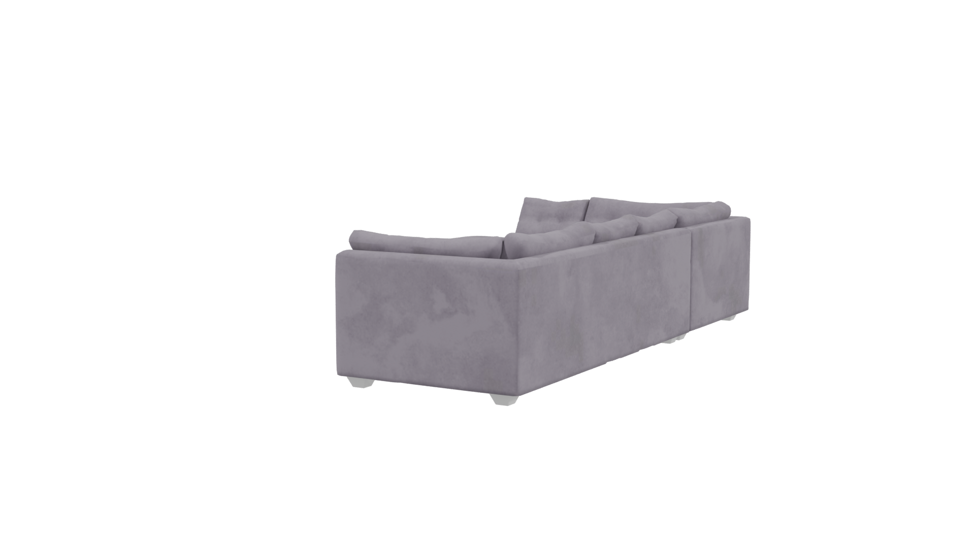 Levante Gray Sectional Sofa 3D - Professional 3D Model Render 3