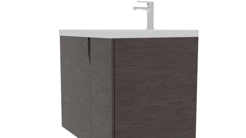 Modern White Bathroom Vanity 3D - Professional 3D Model Render 13