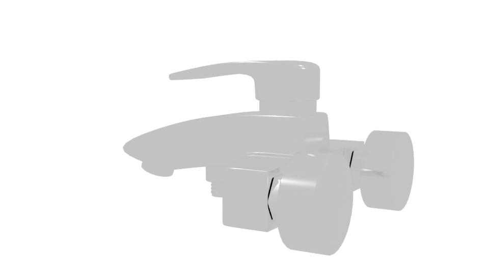 Stylish Modern Faucet 3D Model - Professional 3D Model Render 3