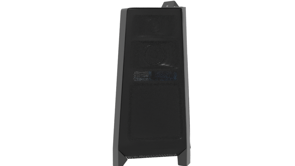 Sleek Black Cylindrical Model 3D - Professional 3D Model Render 13