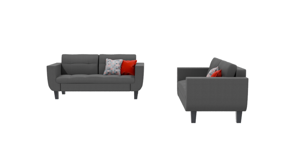 Stylish Modern Sofa Set 3D - Professional 3D Model Render 2